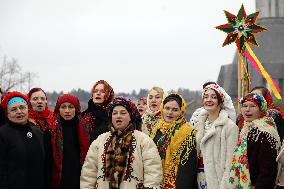 Carollers in Kyiv